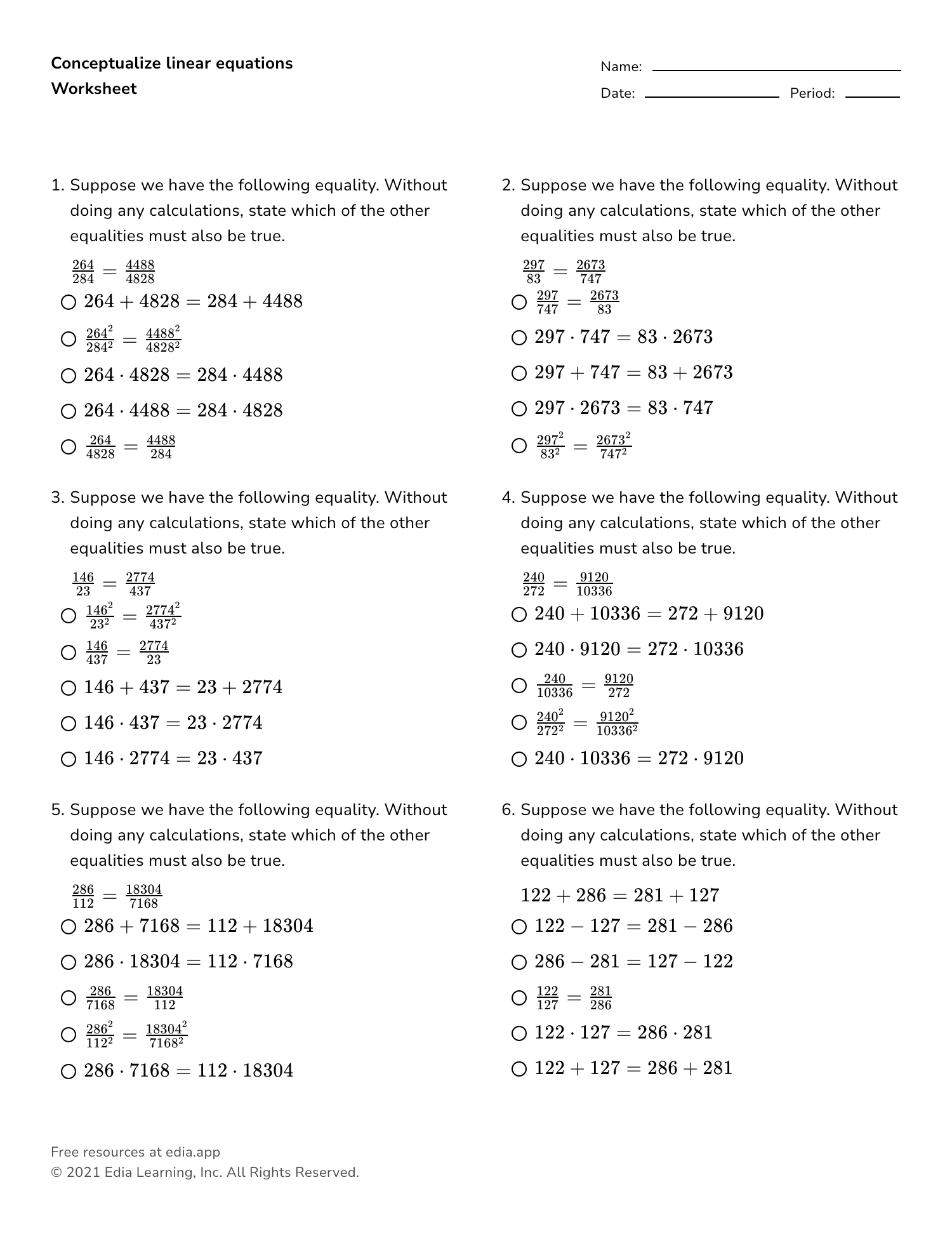 Edia AI Platform For Student Outcomes Solving Linear Equations C Worksheet Printable Maths Worksheets