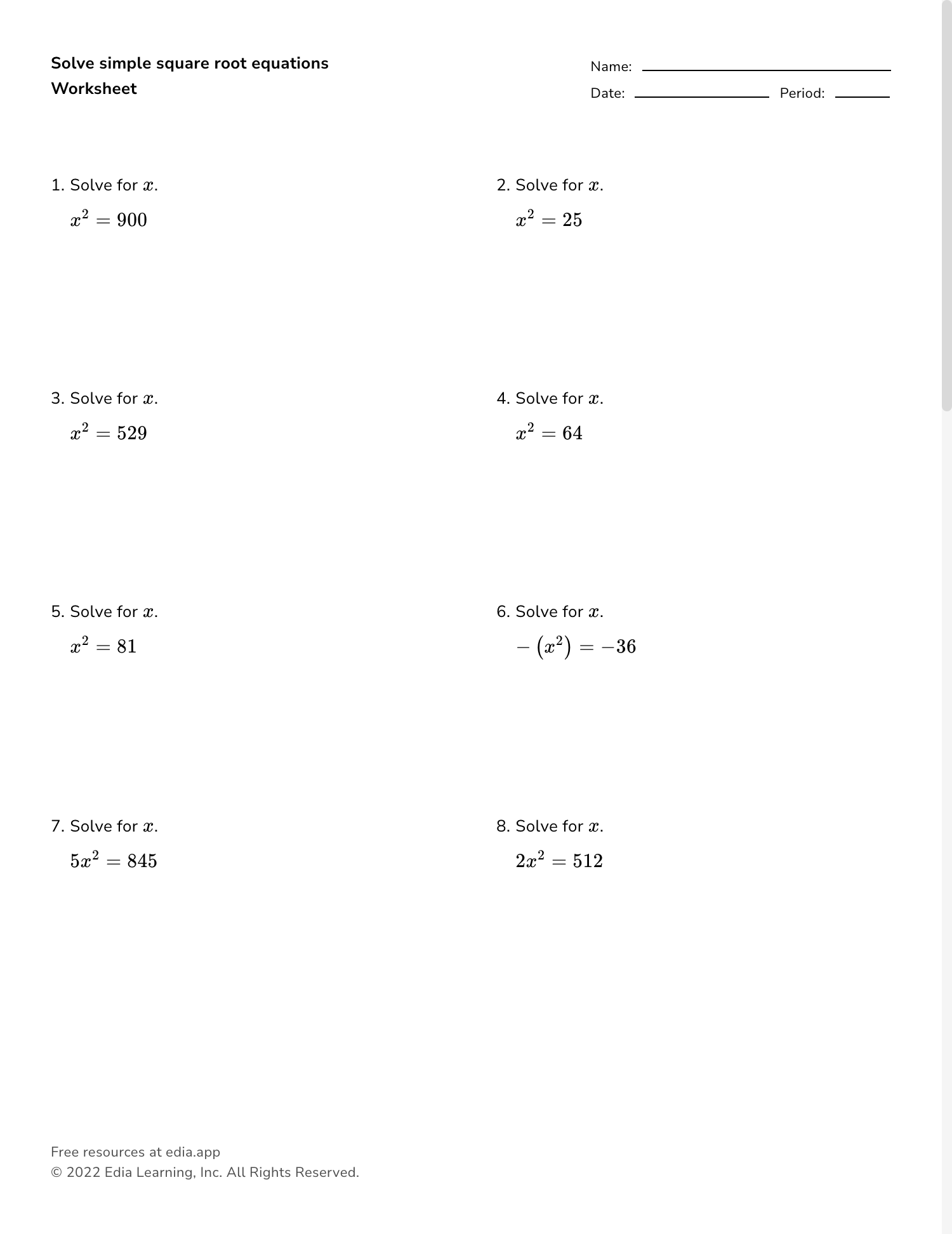Factoring Quadratic Equations