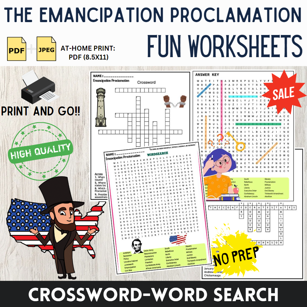Quiz Worksheet The Emancipation Proclamation Study Worksheets Library