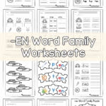 EN Word Family Worksheets The Teaching Aunt