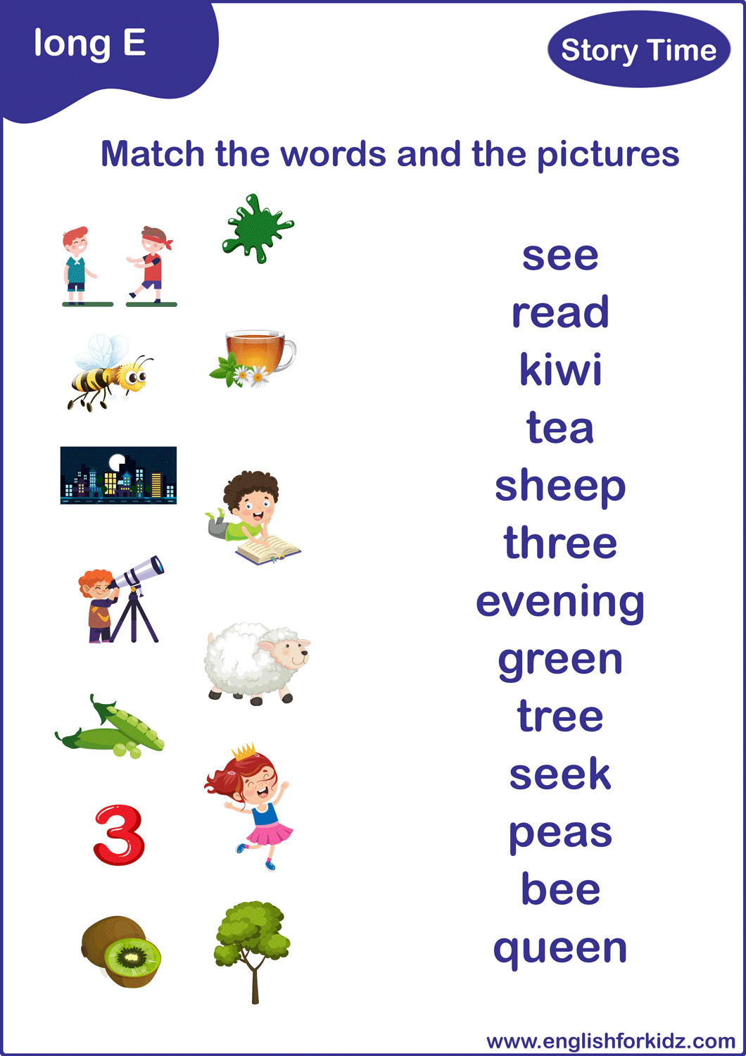 English For Kids Step By Step Long E Sound Worksheets Flashcards Posters Reading Comprehension Ee Phonics Worksheets SOUND IT OUT PHONICS