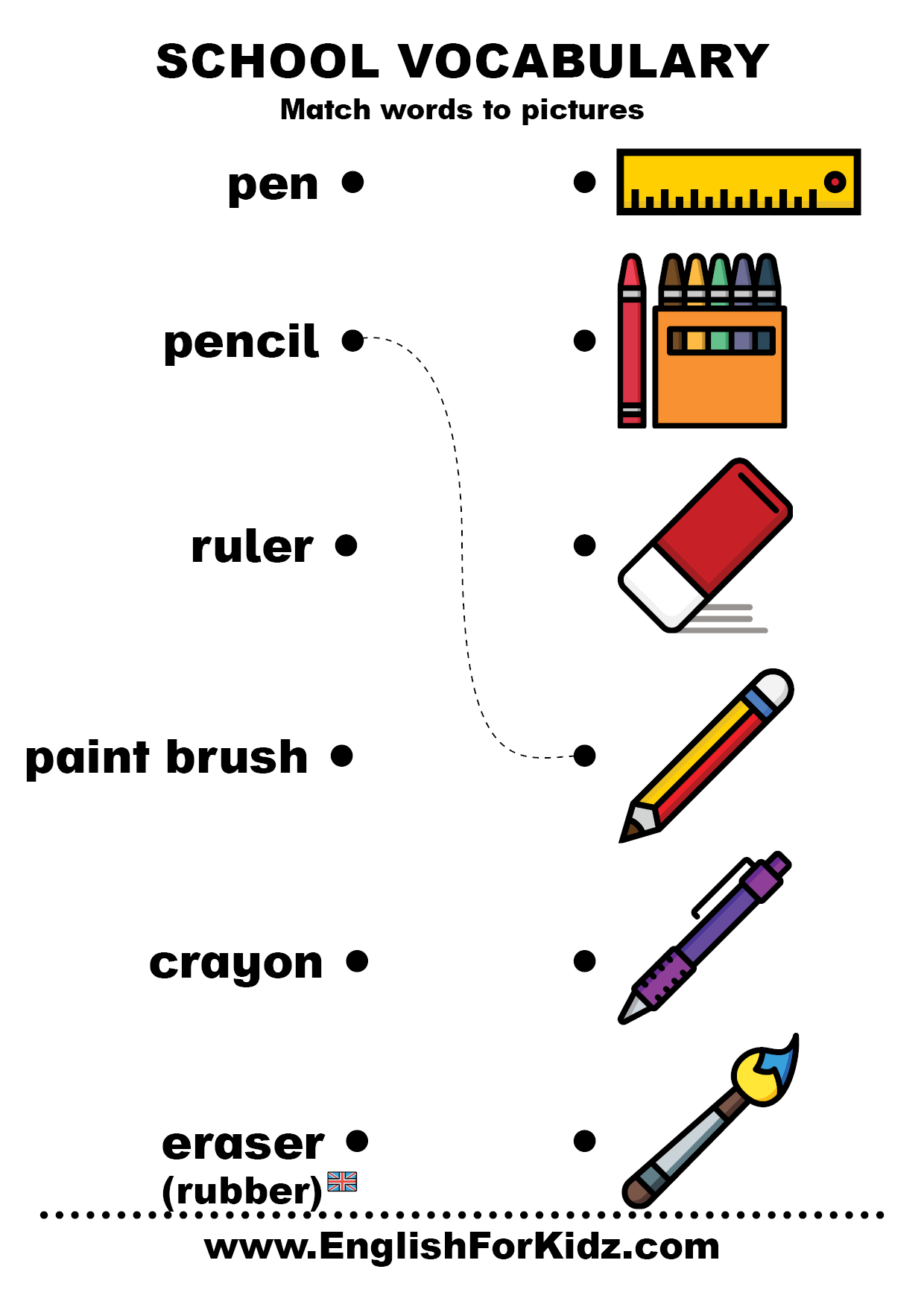 English For Kids Step By Step School Vocabulary Worksheets Free PDF Vocabulary Worksheets Free Download To Use With Any Word List
