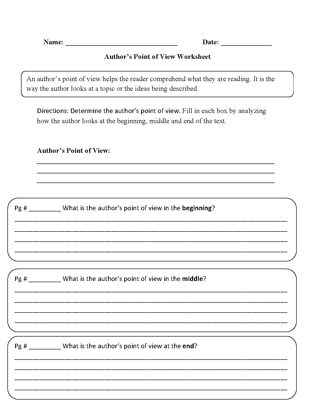 Englishlinx Point Of View Worksheets Englishlinx Point Of View Worksheets