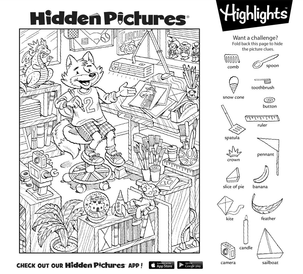 Enjoy An Afternoon Puzzle Break Then Download This Printable HiddenPictures Puzzle To Share With Your Kids Https T Co TcaQ4NTsZM Freeprintable