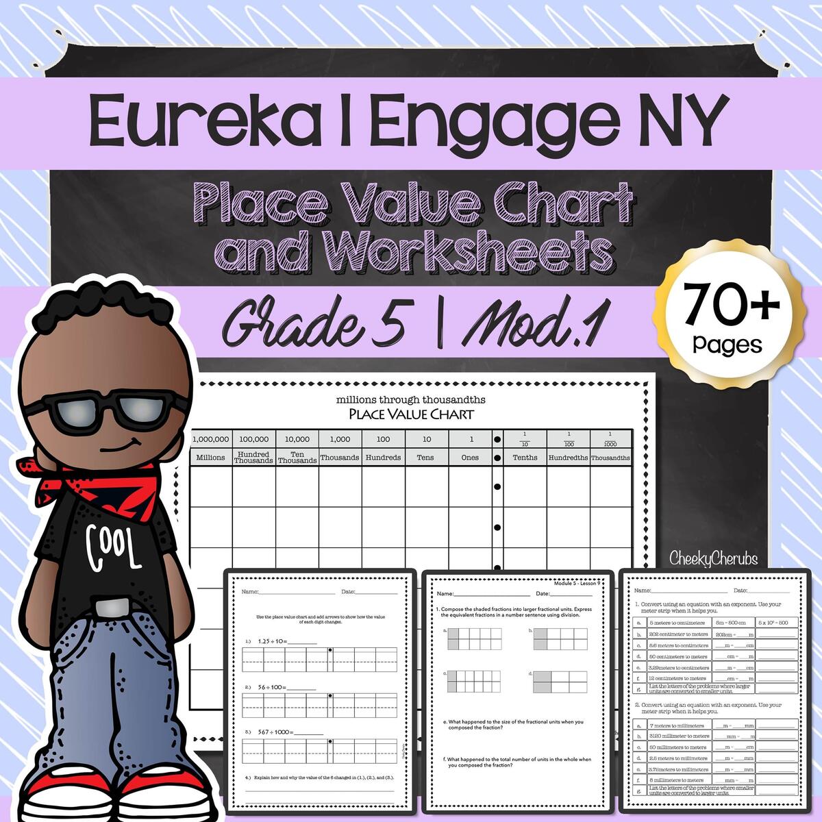 Eureka Math Engage NY Extra Worksheets For 5th Grade Module 1 Etsy Israel Eureka Math Engage NY Extra Worksheets For 5th Grade Module 1 Etsy Israel