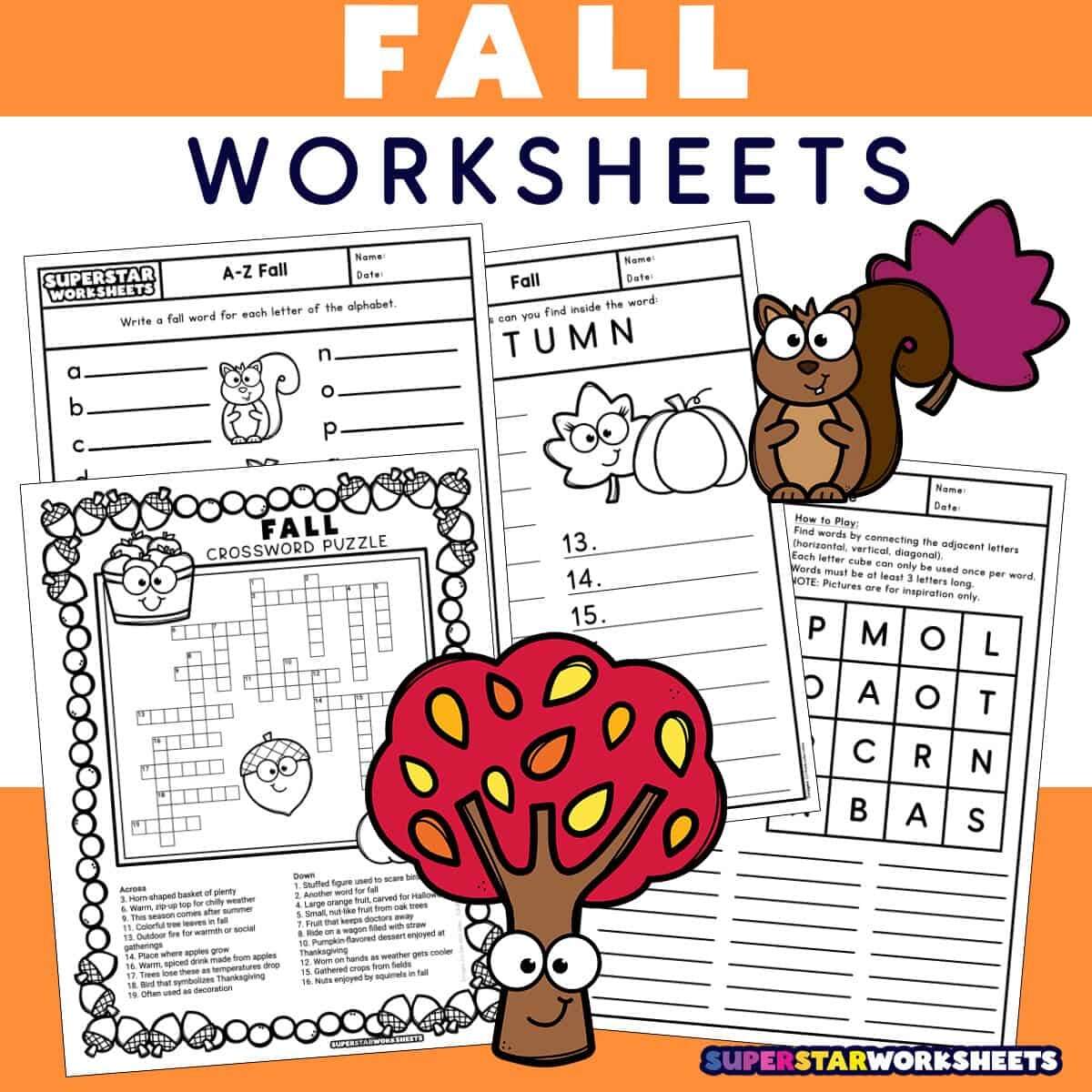 Fall Worksheets Superstar Worksheets Fall Worksheets Superstar Worksheets