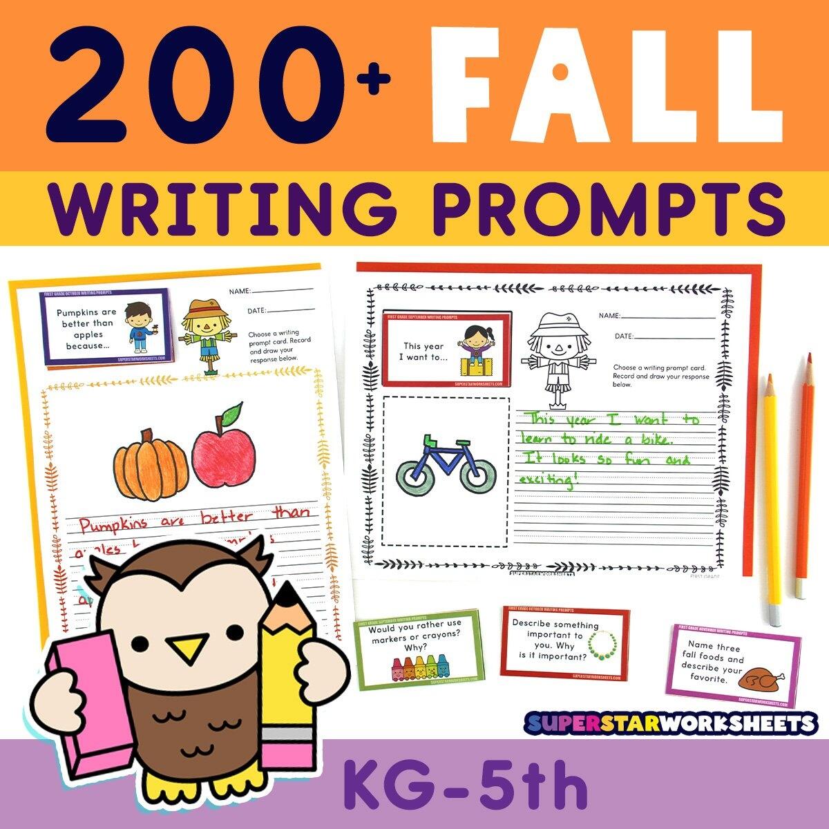 Fall Writing Prompts Superstar Worksheets Fall Writing Prompts Superstar Worksheets
