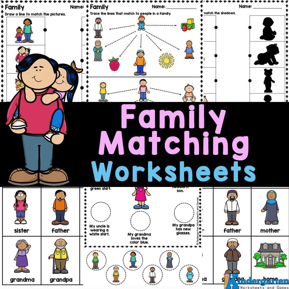 Family Member Worksheets For Kindergarten Family Member Worksheets For Kindergarten
