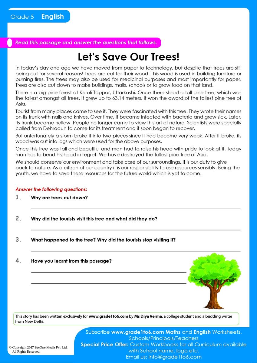 Fifth Grade Reading Comprehension Worksheets Free Printable Worksheets To Download UK Boost Education
