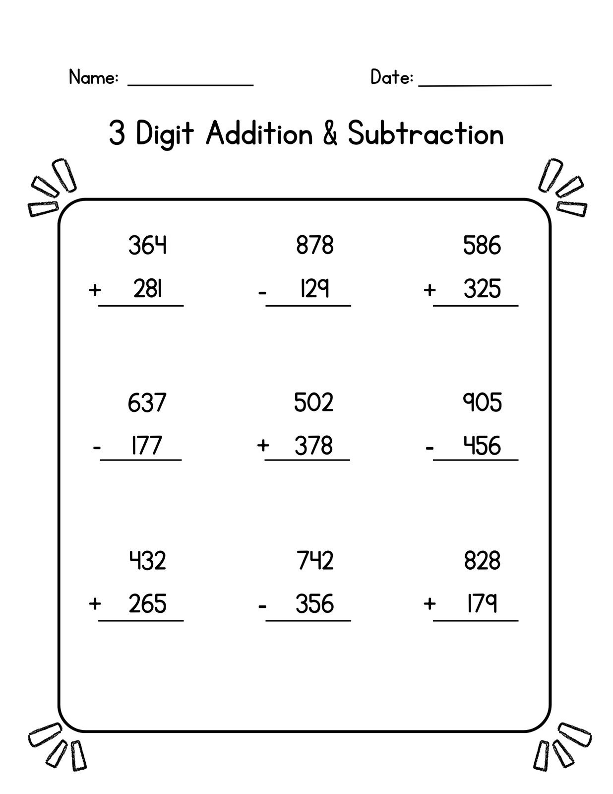 Free 3rd Grade Math Worksheets To Customize Canva Multiplication Worksheets For Grade 3