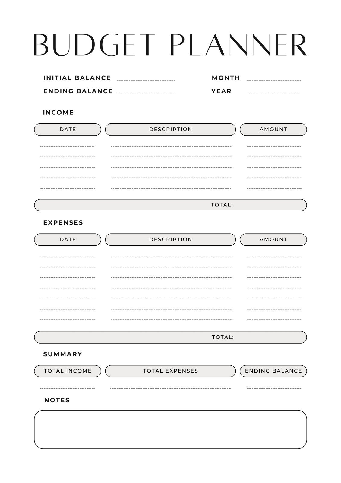 Free And Customizable Budget Templates Canva