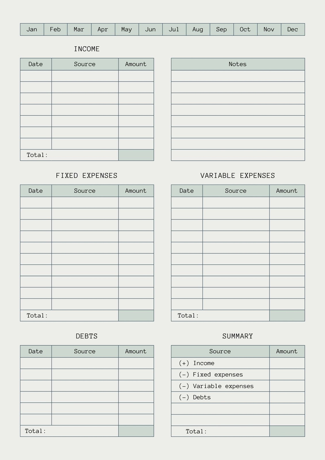Free And Customizable Budget Templates Canva