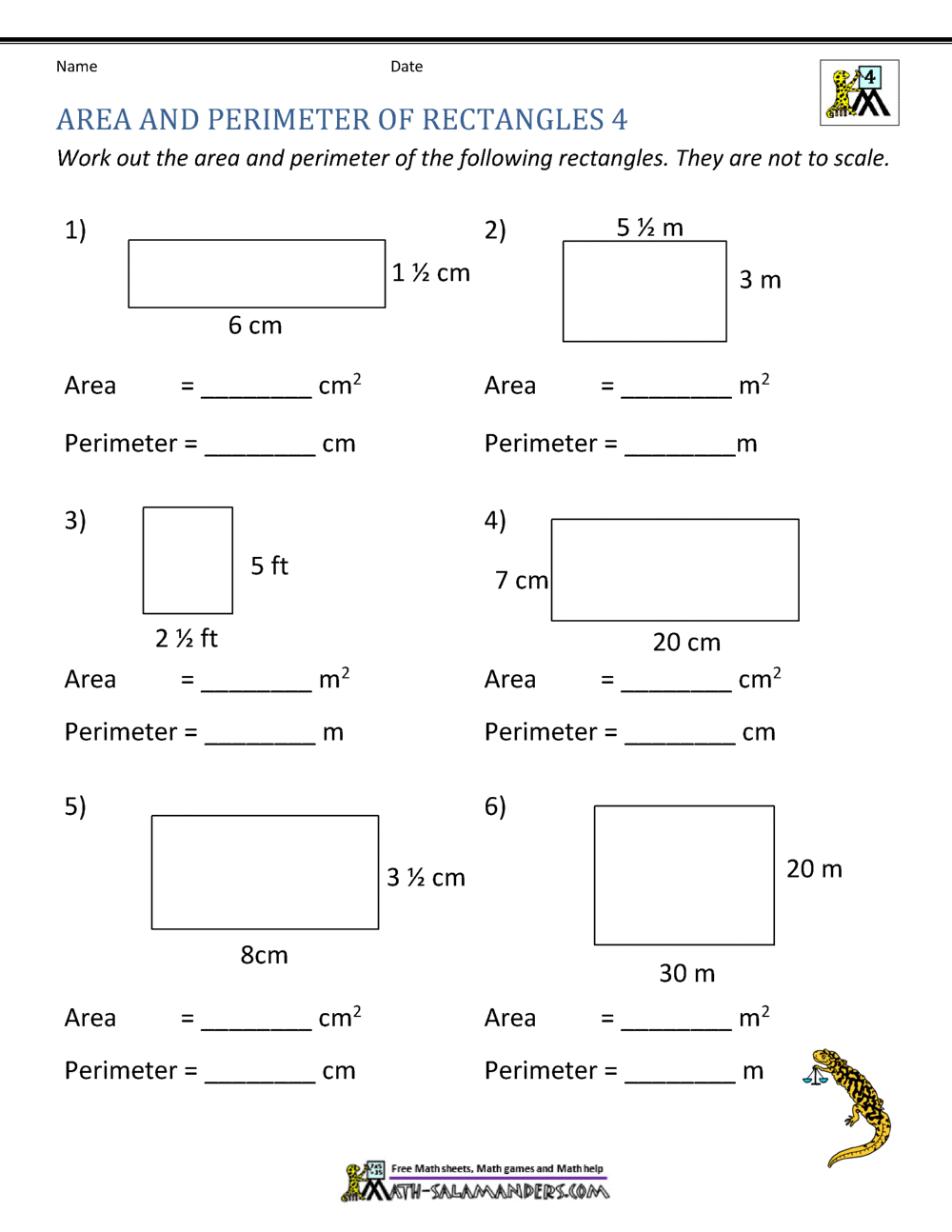 Free Area And Perimeter Worksheet For 4th Grade Download Free Area And Perimeter Worksheet For 4th Grade Png Images Free Worksheets On Clipart Library