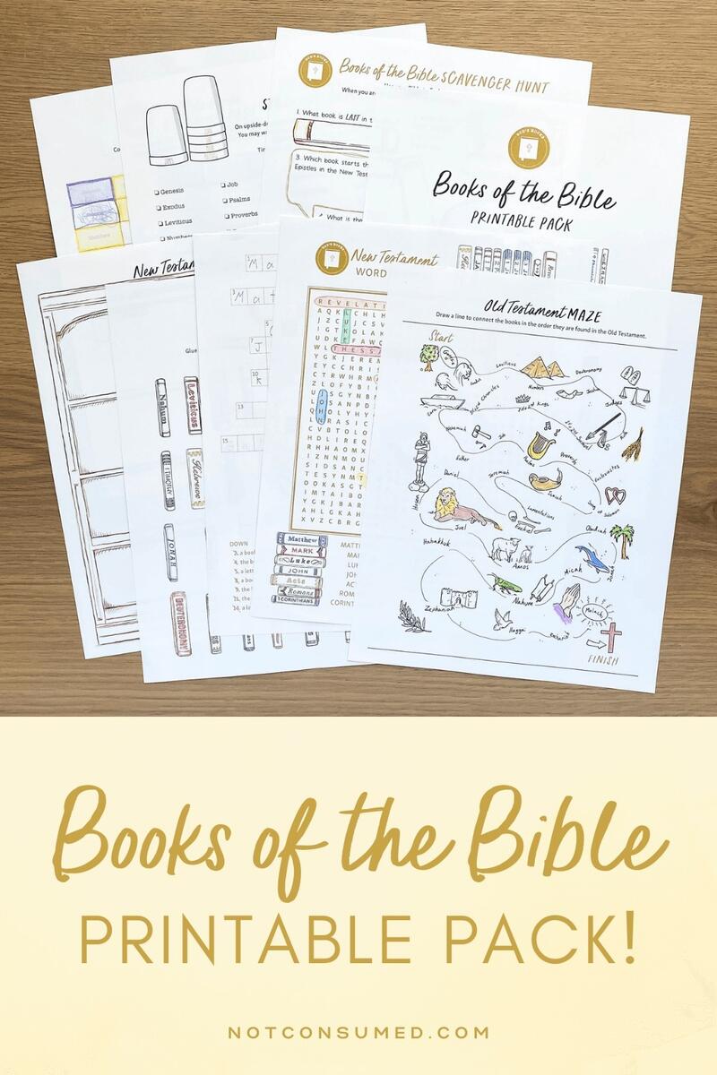 Old Testament Books Of The Bible FREE Printable Copywork Pages
