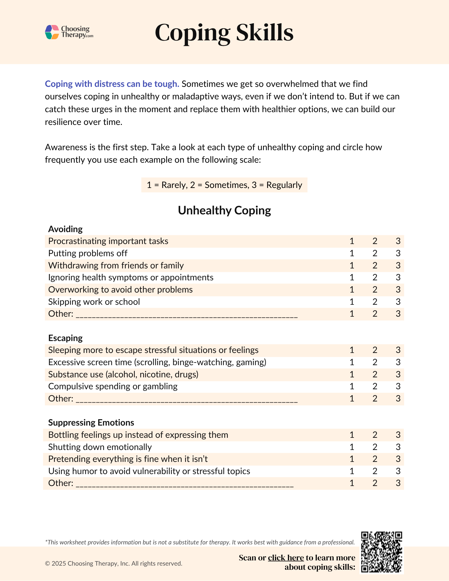 Coping Skill Worksheet Brainstorm Download Kid Trauma Therapy CBT Worksheet Printable Therapy Worksheet Anxiety Depression Worksheet Etsy