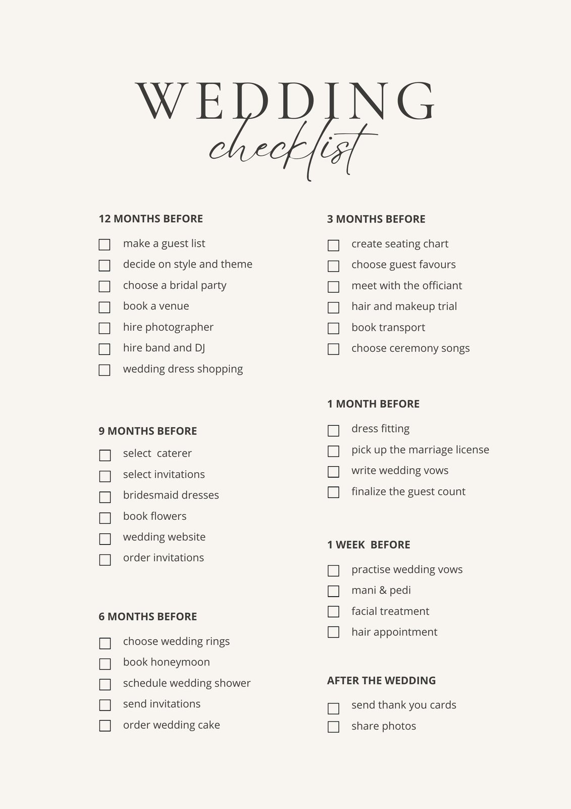 Free Custom Printable Wedding Timeline Planner Templates Canva Free Custom Printable Wedding Timeline Planner Templates Canva