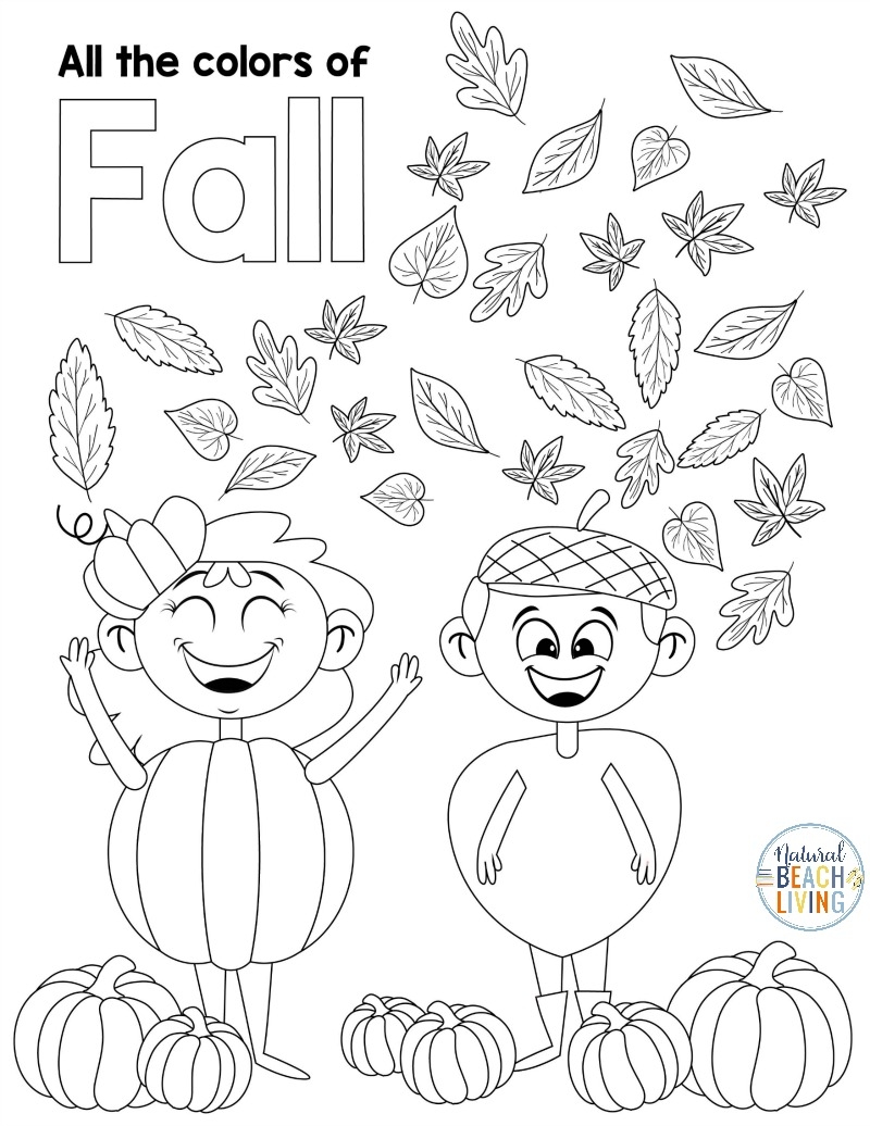 Autumn Color By Letter Worksheet Free Printable Digital PDF