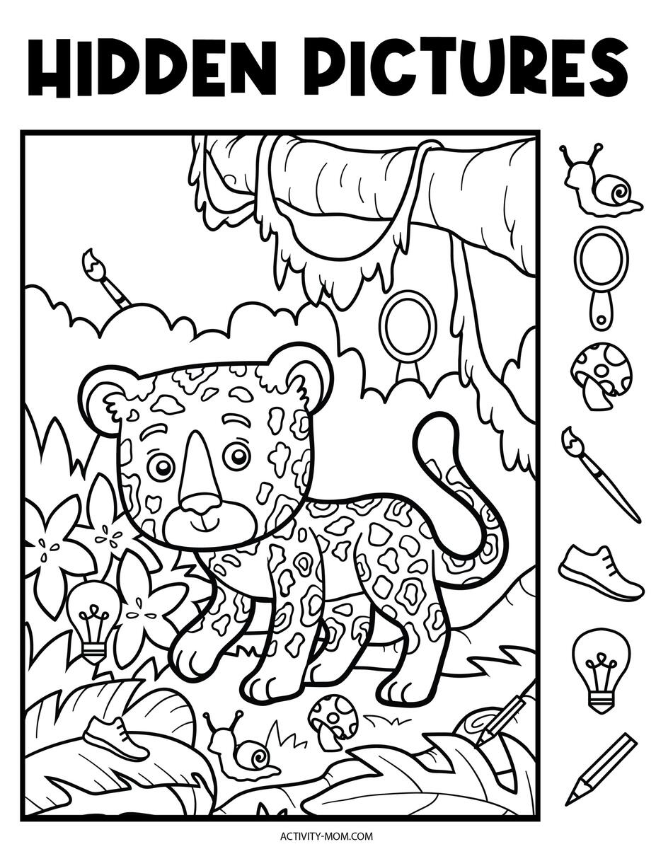 Free Hidden Pictures Printables For Kids The Activity Mom Shape Worksheets Houses 10 Free PDF Printables Printablee