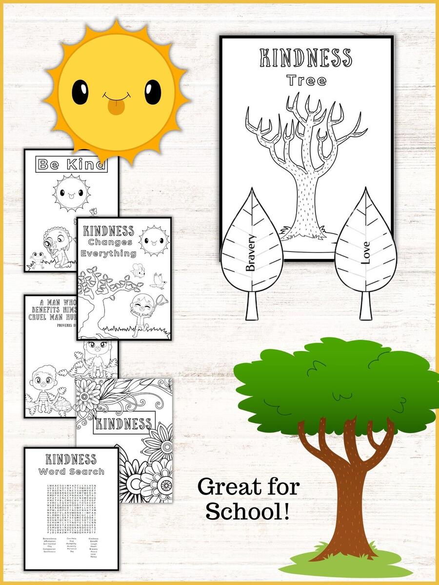 Free Kindness Worksheets Healing Home Kindness Activity Christian Bible Worksheet Printable Etsy