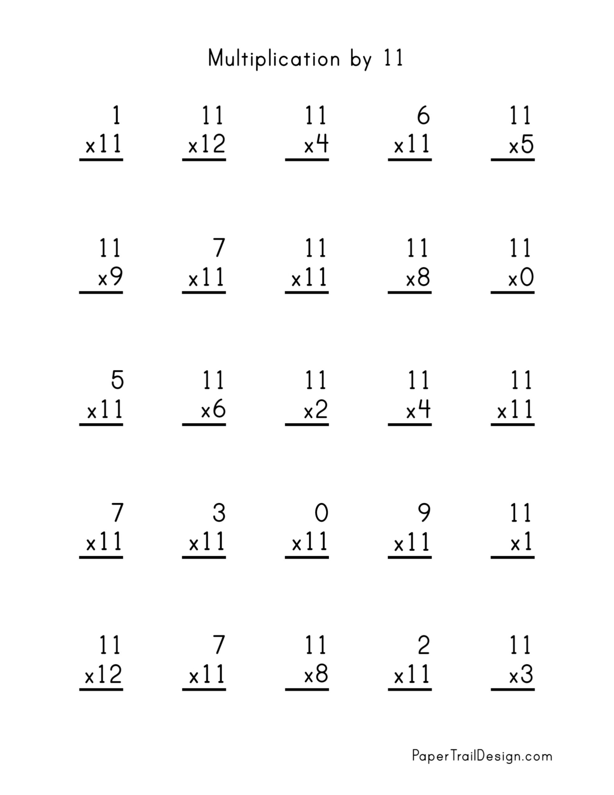 Free Multiplication Worksheets 1 12 Paper Trail Design Worksheets Library Free Multiplication Worksheets 1 12 Paper Trail Design Worksheets Library