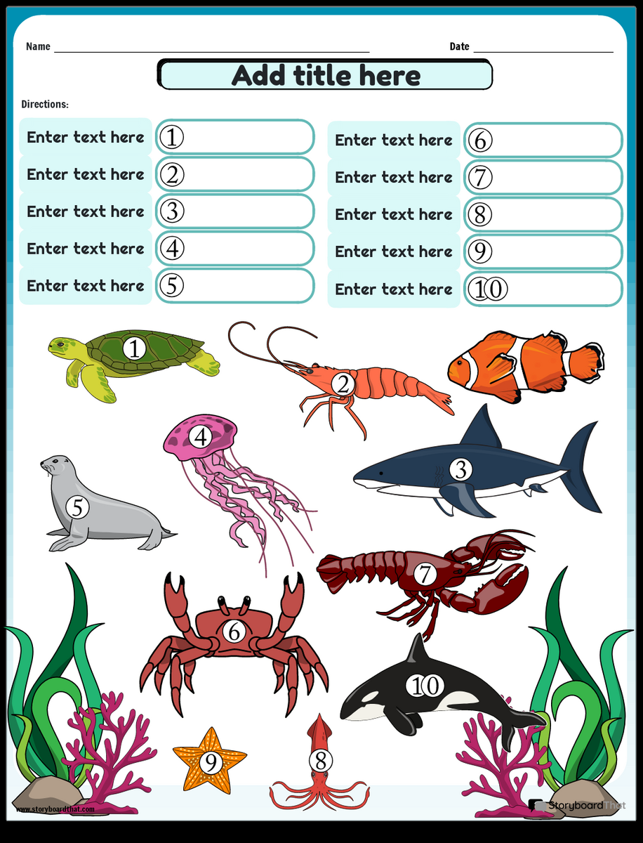 Free Ocean Worksheets Storyboard That Activities For Kids Free Ocean Worksheets Storyboard That Activities For Kids