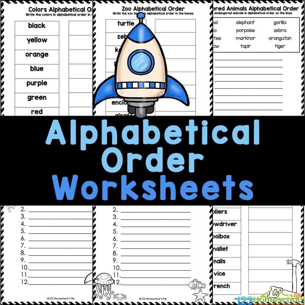 Alphabetical Order Words People And Places 4 Worksheets Grades 2 3 Google Drive Made By Teachers