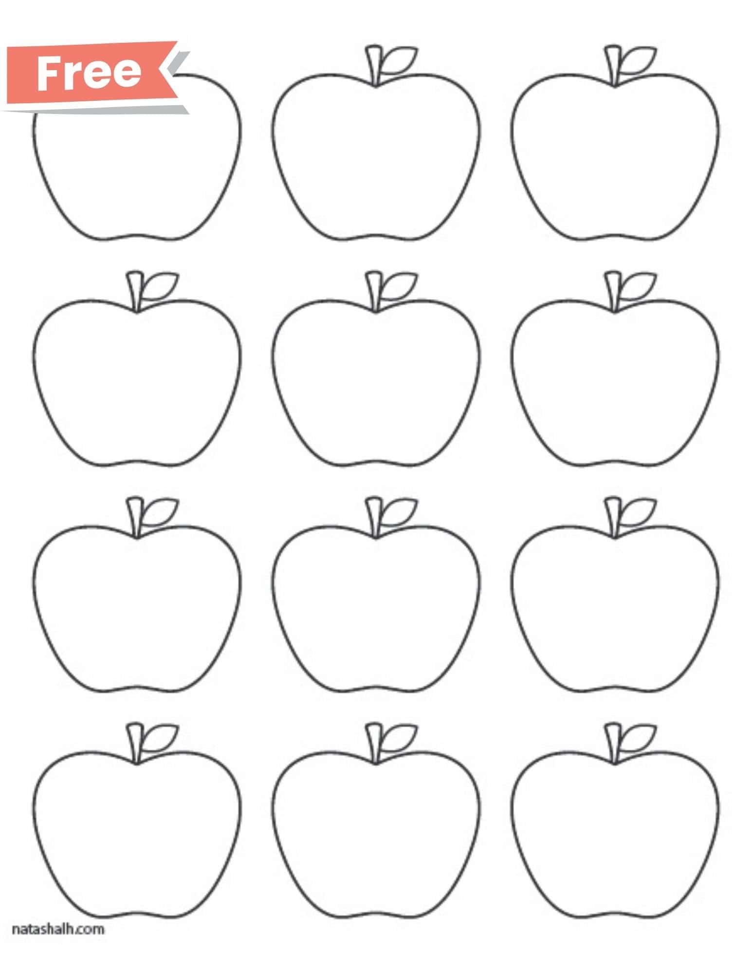 Free Printable Apple Templates The Artisan Life