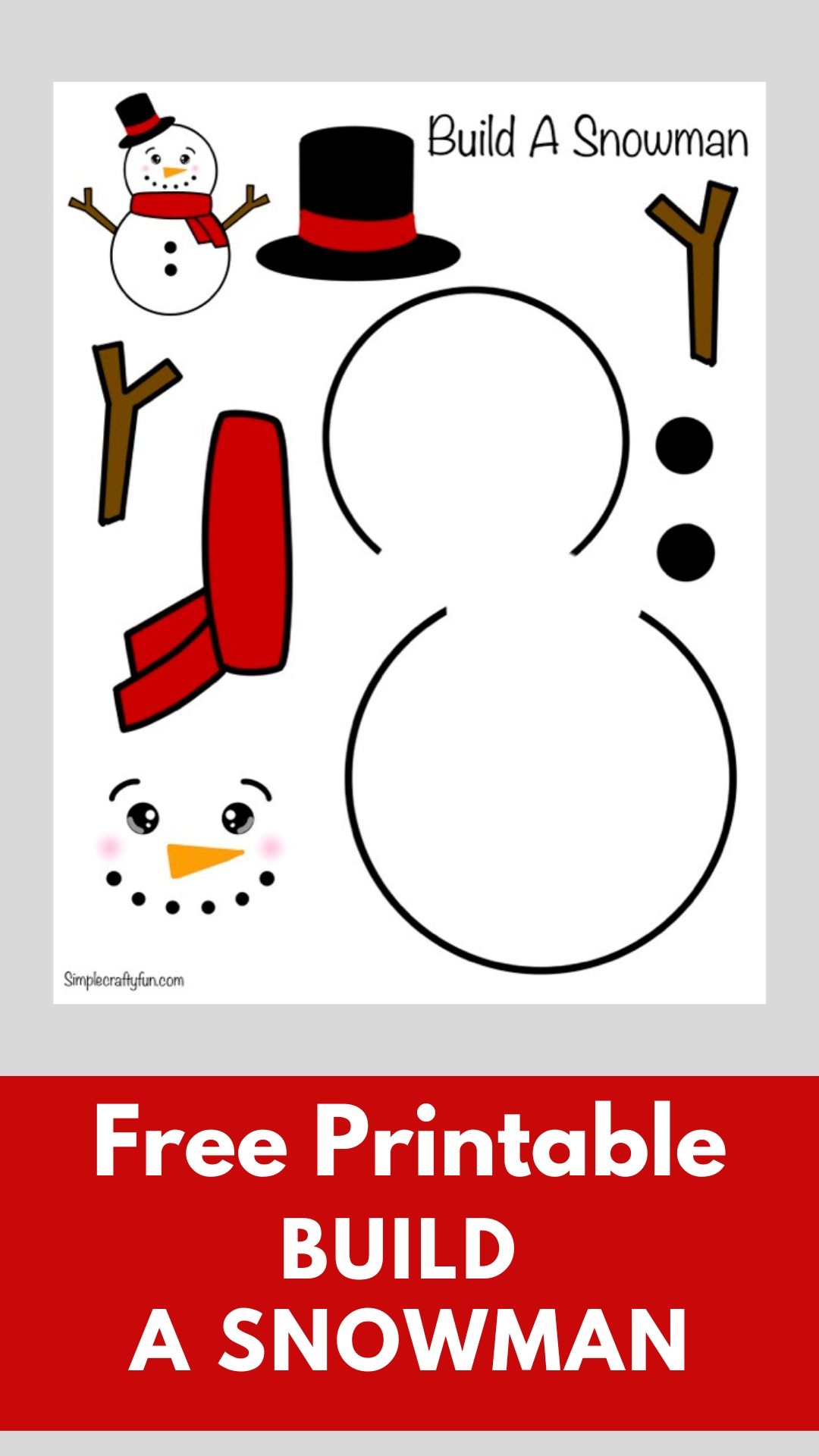 Free Printable Snowman Templates For Crafts