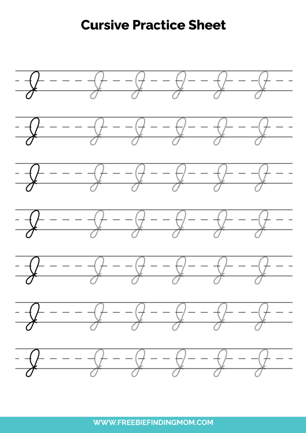 Free Printable Cursive Alphabet Practice Sheets Capital J Free Printable Cursive Alphabet Practice Sheets Capital J