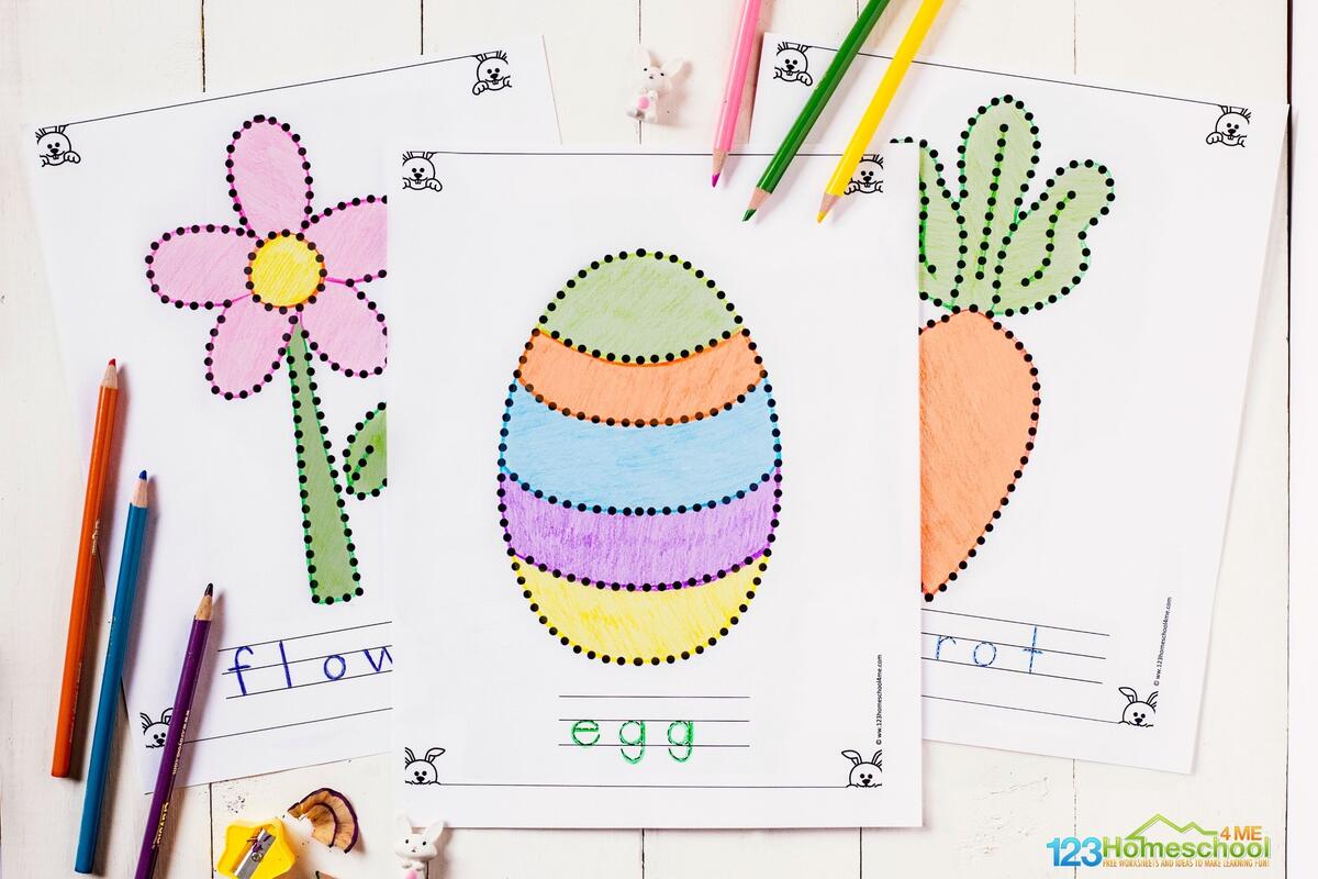 Free Printable Easter Tracing Worksheets For Preschoolers Free Printable Patterns Easter Activity Sheets The Keeper Of The Memories
