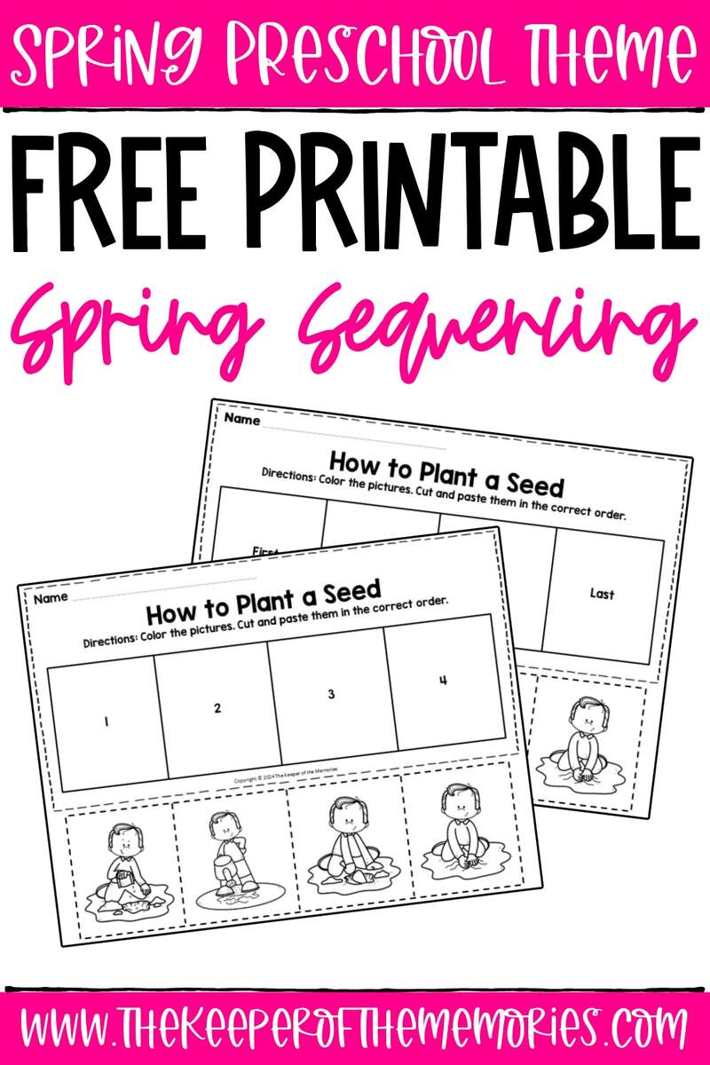 Planting A Flower Sequencing Activity Speech Therapy Ideas