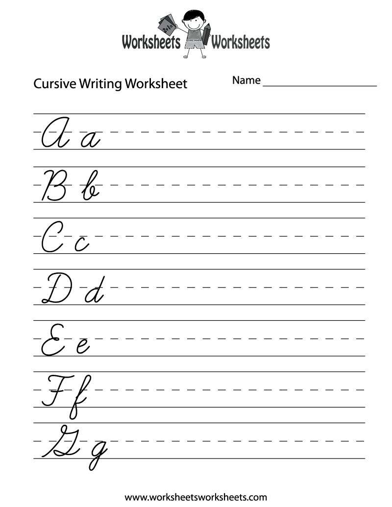 Free Printable Cursive Writing Worksheet Templates Canva