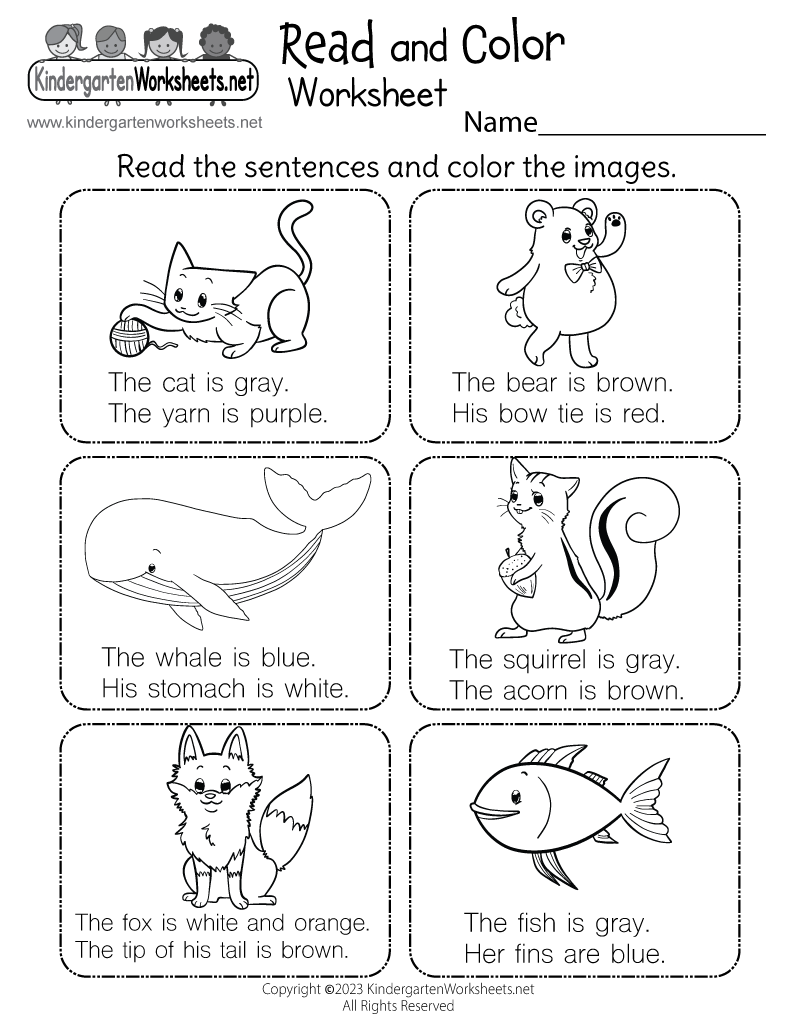 Free Printable Read And Color Worksheet Beginning Sounds Worksheet Free Printable Digital PDF