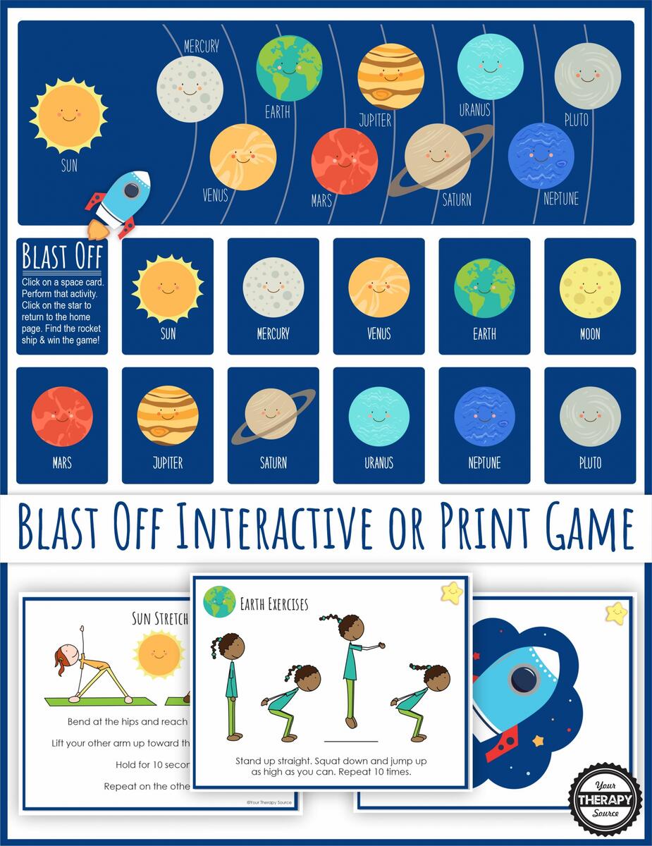 Free Printable Space Activities Your Therapy Source Free Printable Space Activities Your Therapy Source