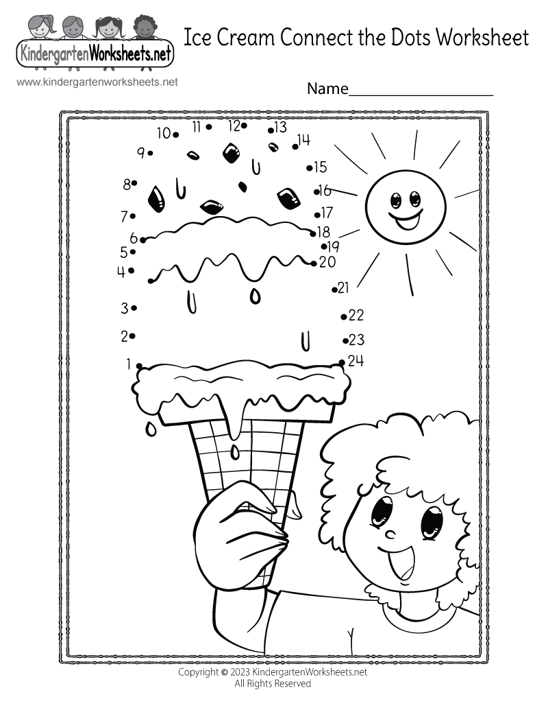 Free Printable Summer Connect The Dots Worksheet Connect The Dots Your Therapy Source
