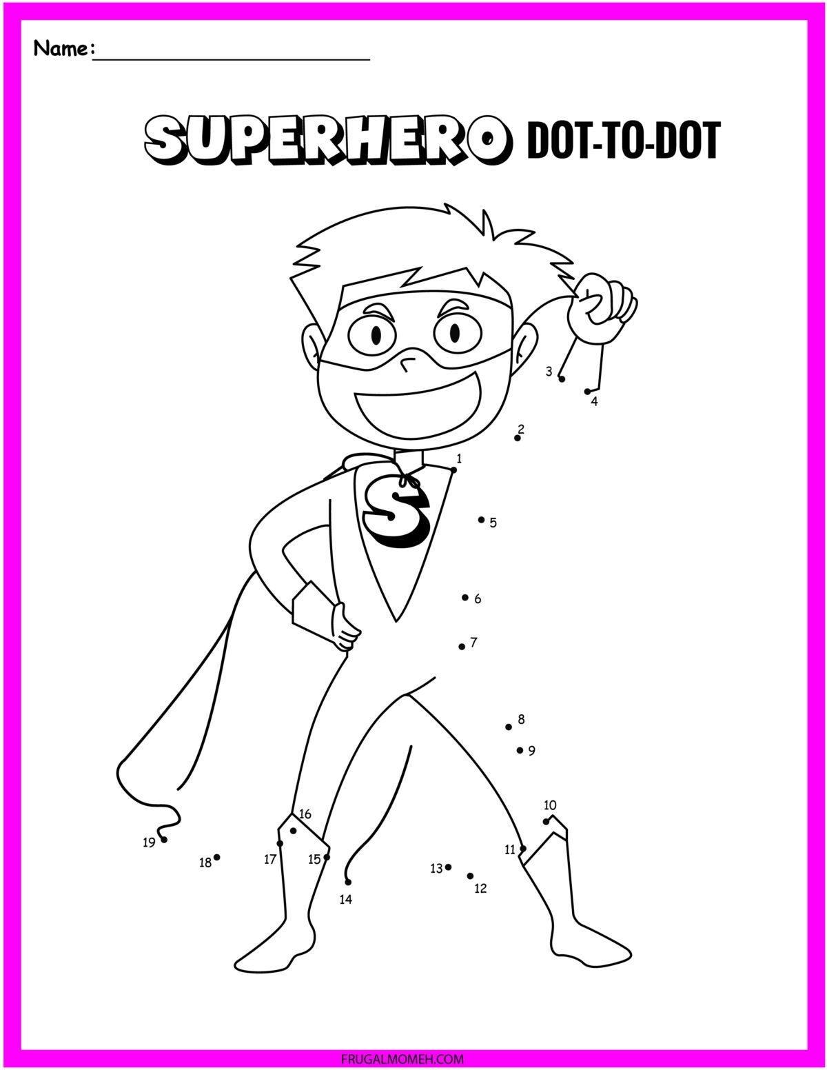 FREE Printable Superhero Worksheets Activity Sheets Frugal Mom Eh FREE Printable Superhero Worksheets Activity Sheets Frugal Mom Eh