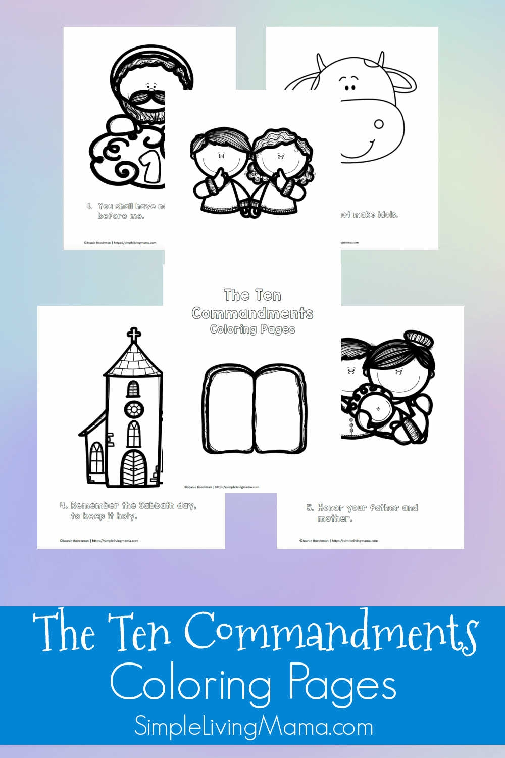 Free Printable Ten Commandments Coloring Pages Simple Living Mama Free Printable Ten Commandments Coloring Pages Simple Living Mama