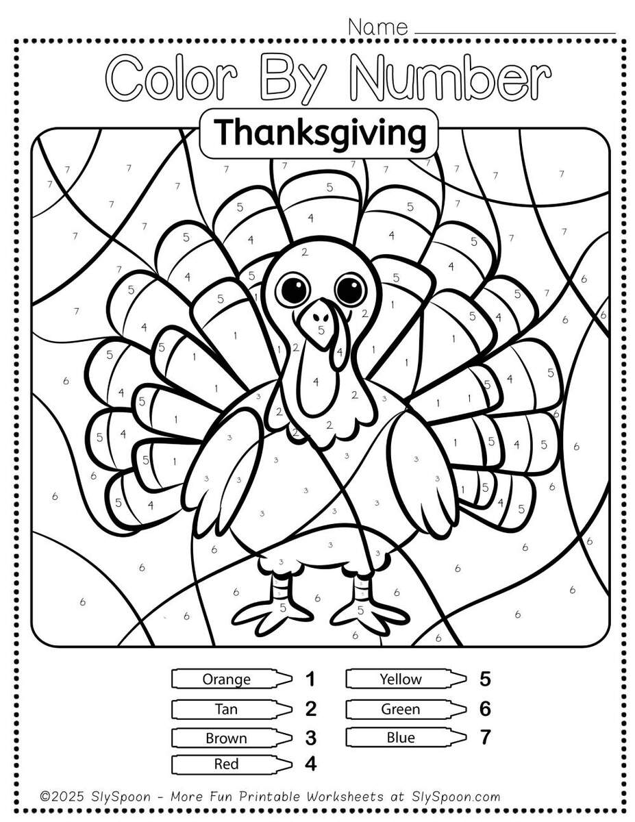 Free Printable Thanksgiving Color By Number Pages For Kids Sly Spoon Free Printable Thanksgiving Color By Number Pages For Kids Sly Spoon