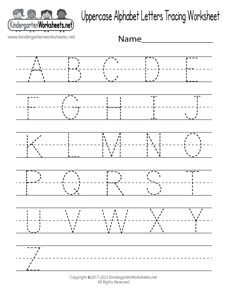 Free Printable Uppercase Alphabet Letters Tracing Worksheet Tracing Uppercase Letters Capital Letters 3 Worksheets FREE Printable Worksheets Worksheetfun