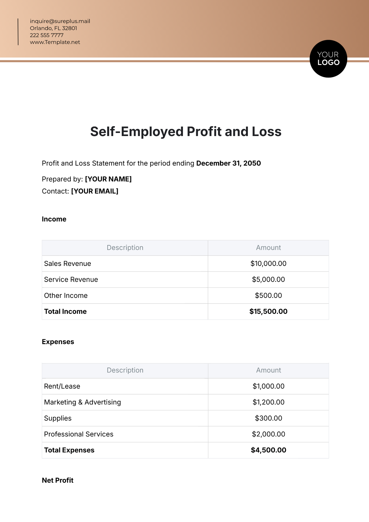 Free Profit And Loss Templates To Edit Online Free Profit And Loss Templates To Edit Online