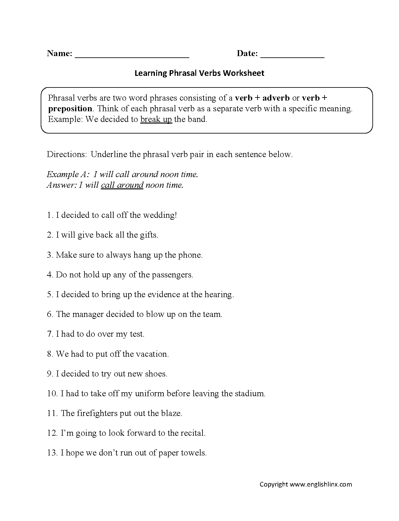 Free Verbs Worksheets Printable Action Linking Irregular Verb Practice Free Verbs Worksheets Printable Action Linking Irregular Verb Practice