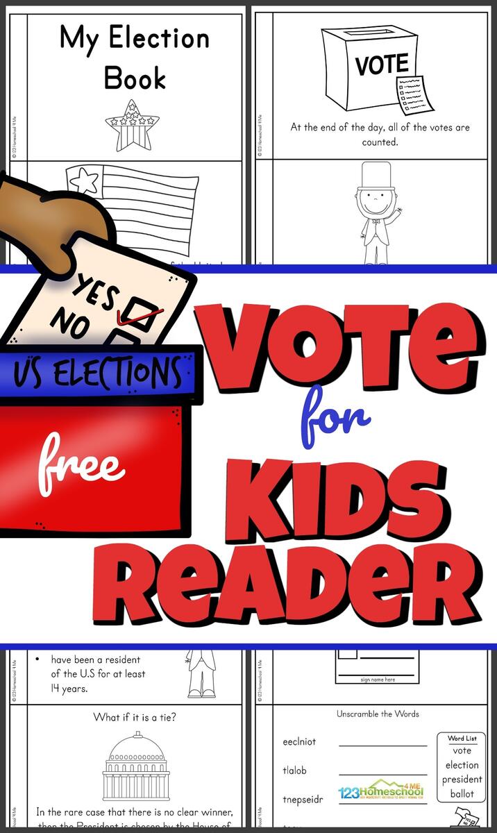 Mock Election Day Kit Classroom Voting Activity Worksheets Vocabulary Classful