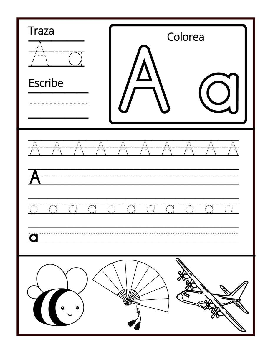 Fun Spanish ABC Worksheets For Kids Trace Write And Color Made By Teachers Fun Spanish ABC Worksheets For Kids Trace Write And Color Made By Teachers