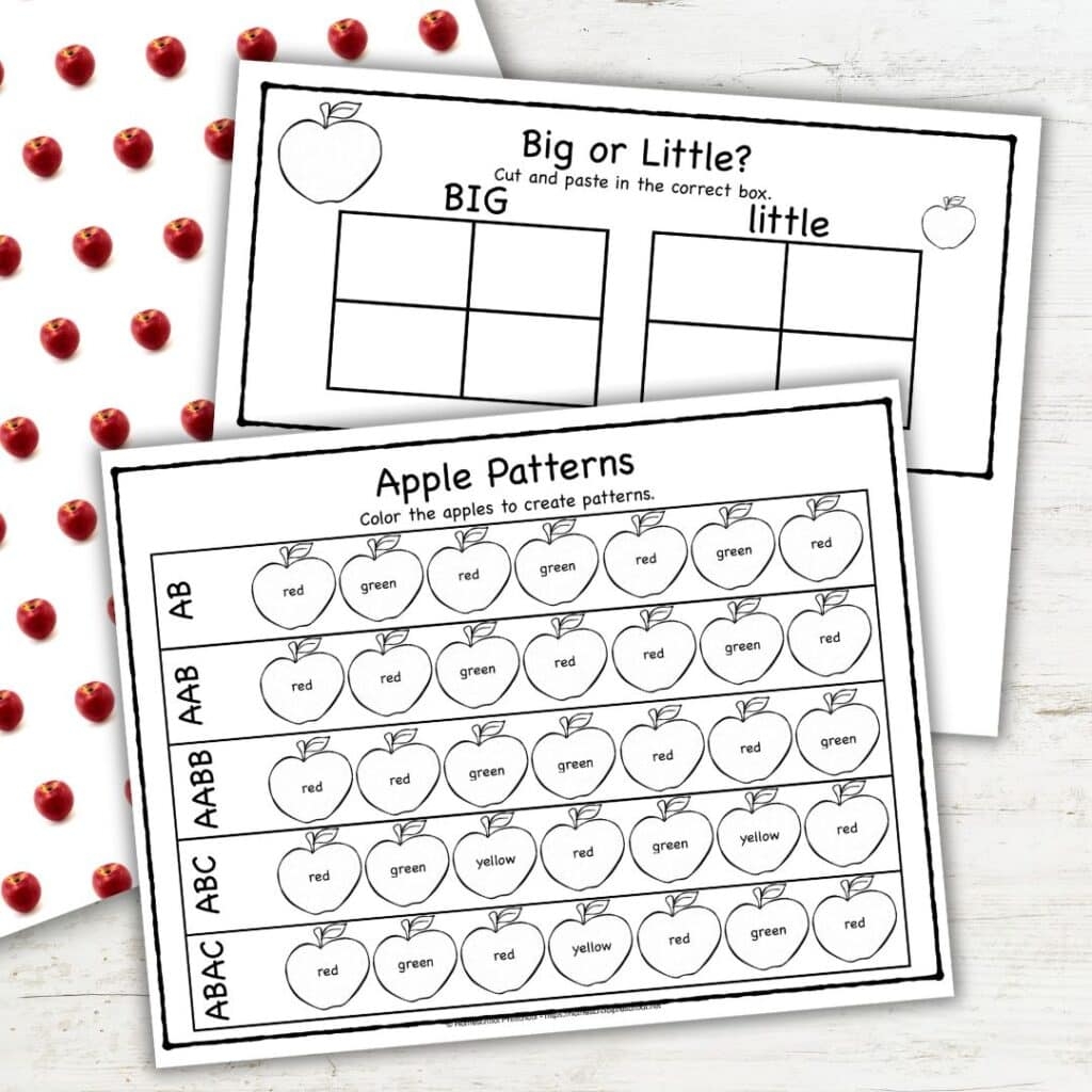 Fun Ten Apples Up On Top Math Activities For Preschool