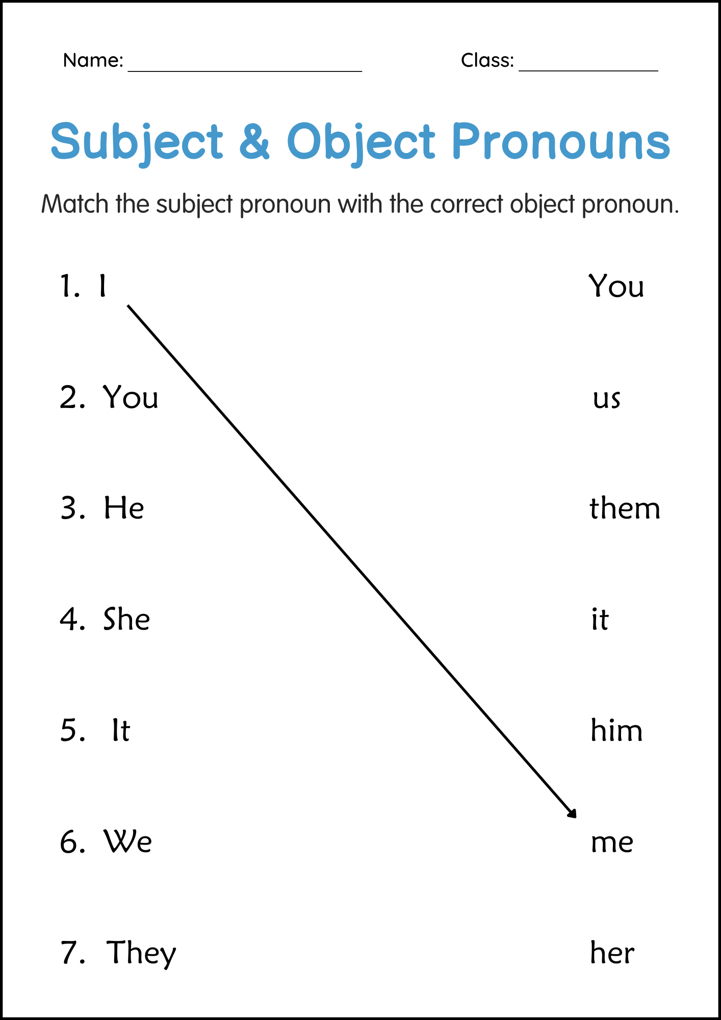 Grammar Subject And Object Pronouns Activity Worksheets For Grade 1 2 3 Made By Teachers Grammar Subject And Object Pronouns Activity Worksheets For Grade 1 2 3 Made By Teachers