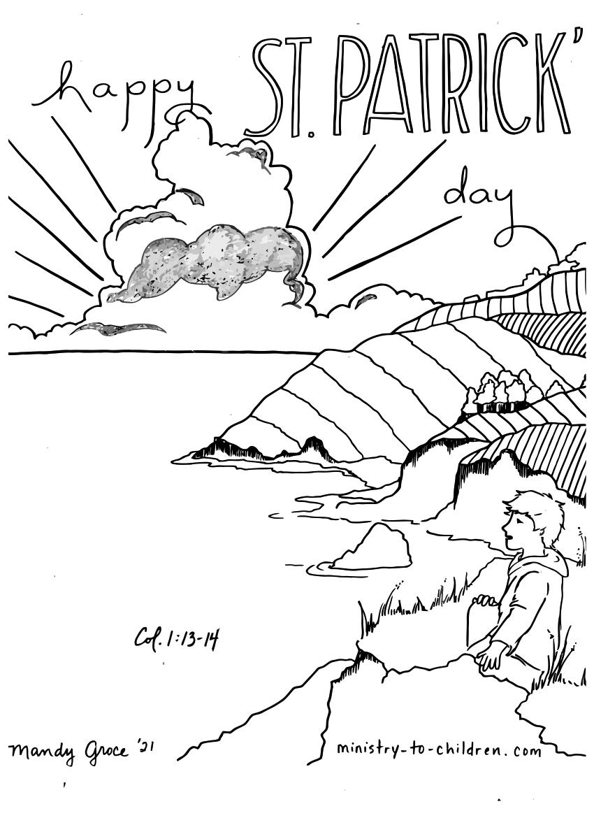Happy St Patrick S Day Coloring Page Ministry To Children