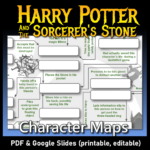 HARRY POTTER The Sorcerer s Stone 3 Character Maps worksheet Quiz Test No Prep Just Print PDF Classful