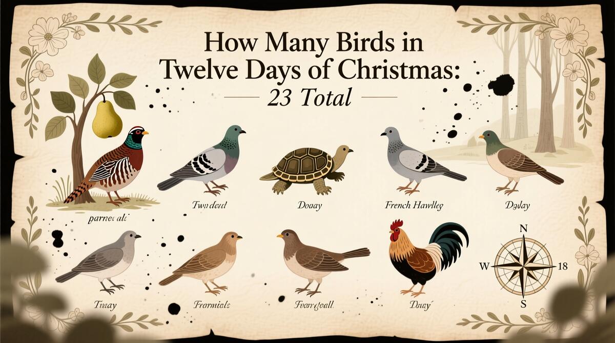 How Many Birds In Twelve Days Of Christmas 23 Total How Many Birds In Twelve Days Of Christmas 23 Total
