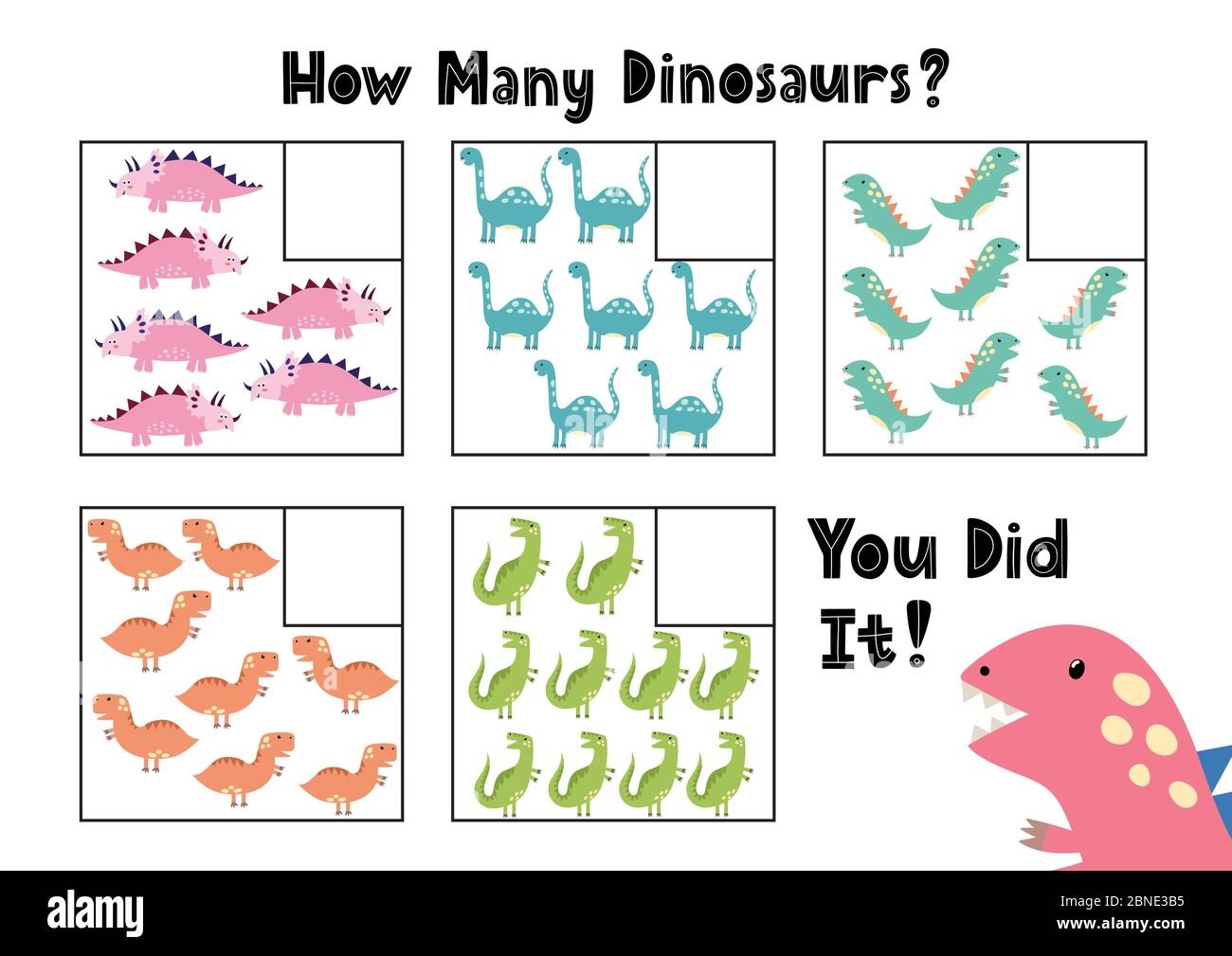 At Home Math Resource Adding The Dinos Kidville
