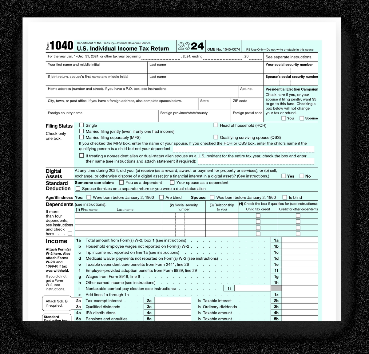 How To Fill Out IRS Form 1040 What Is IRS Form 1040 ES